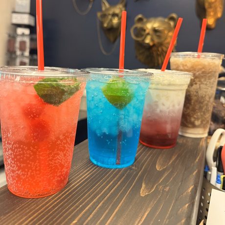 Italian sodas at the bar