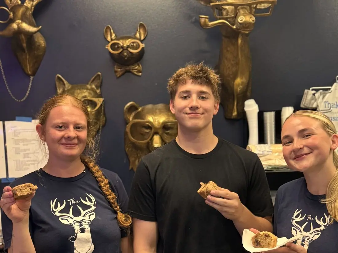 The Texan crew in deer shirts