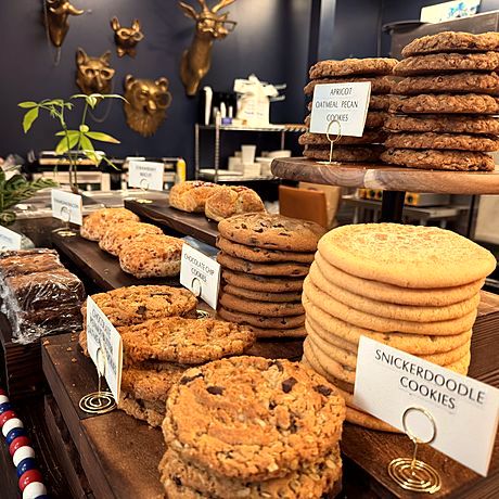 Cookies in the bakery case