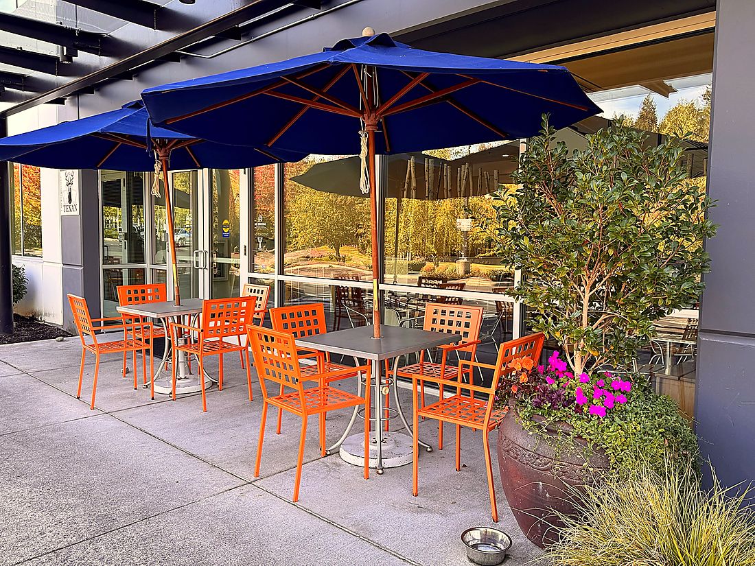 The patio outside The Texan